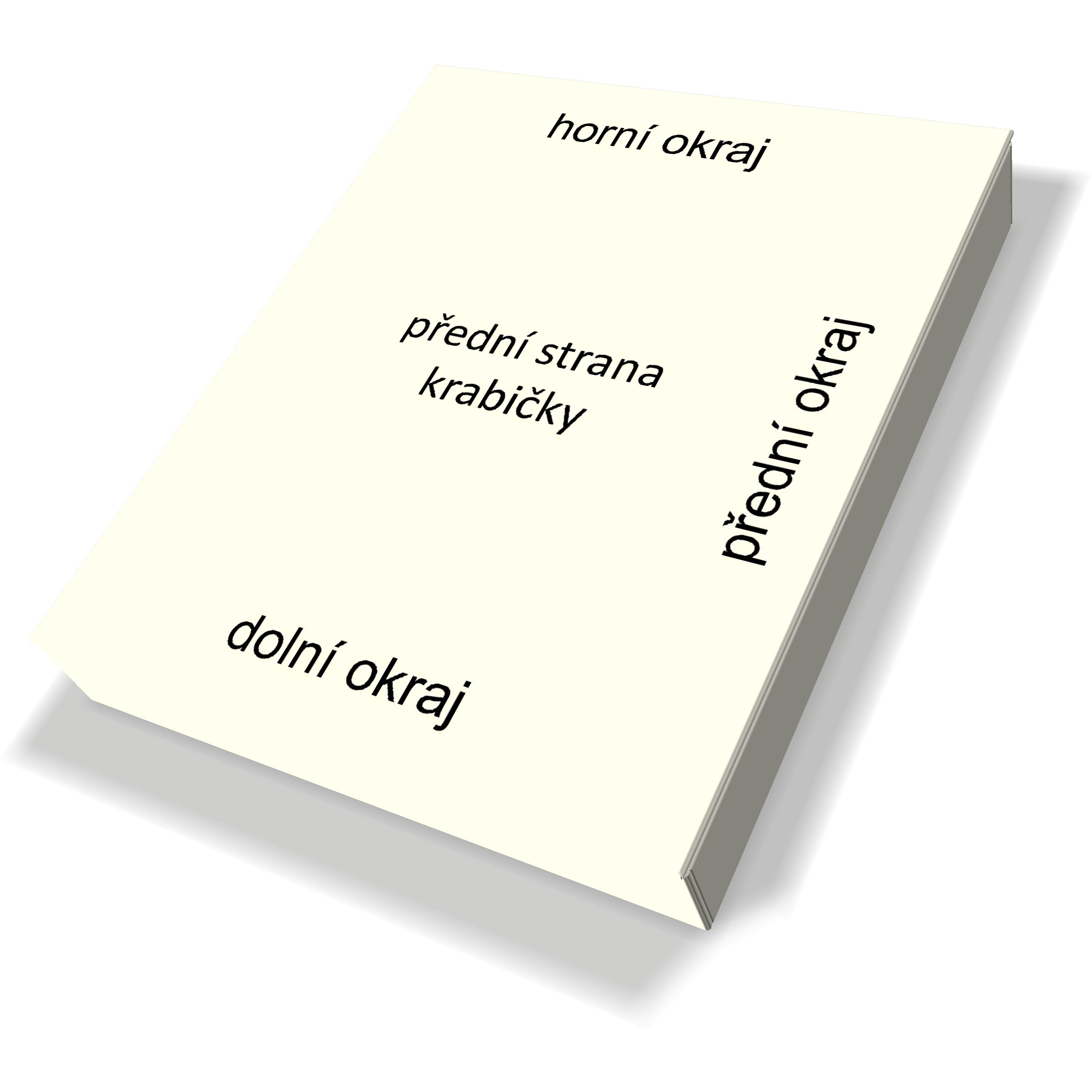 Umístění na přední straně